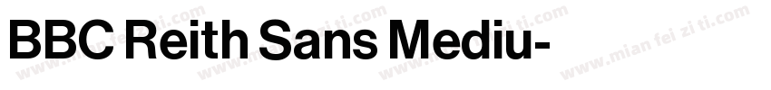 BBC Reith Sans Mediu字体转换